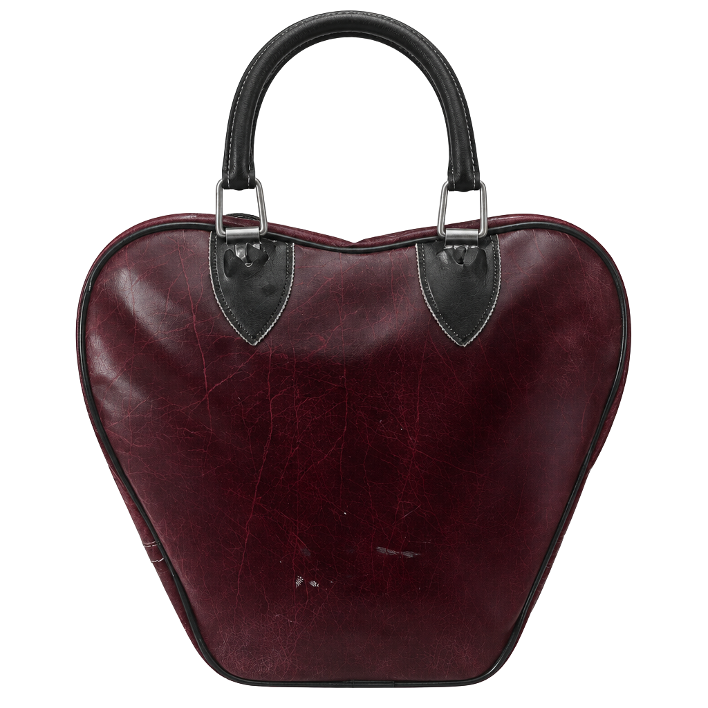 Vintage Bowling Bag Maroon Black Silver Retro Sports Carryall 1