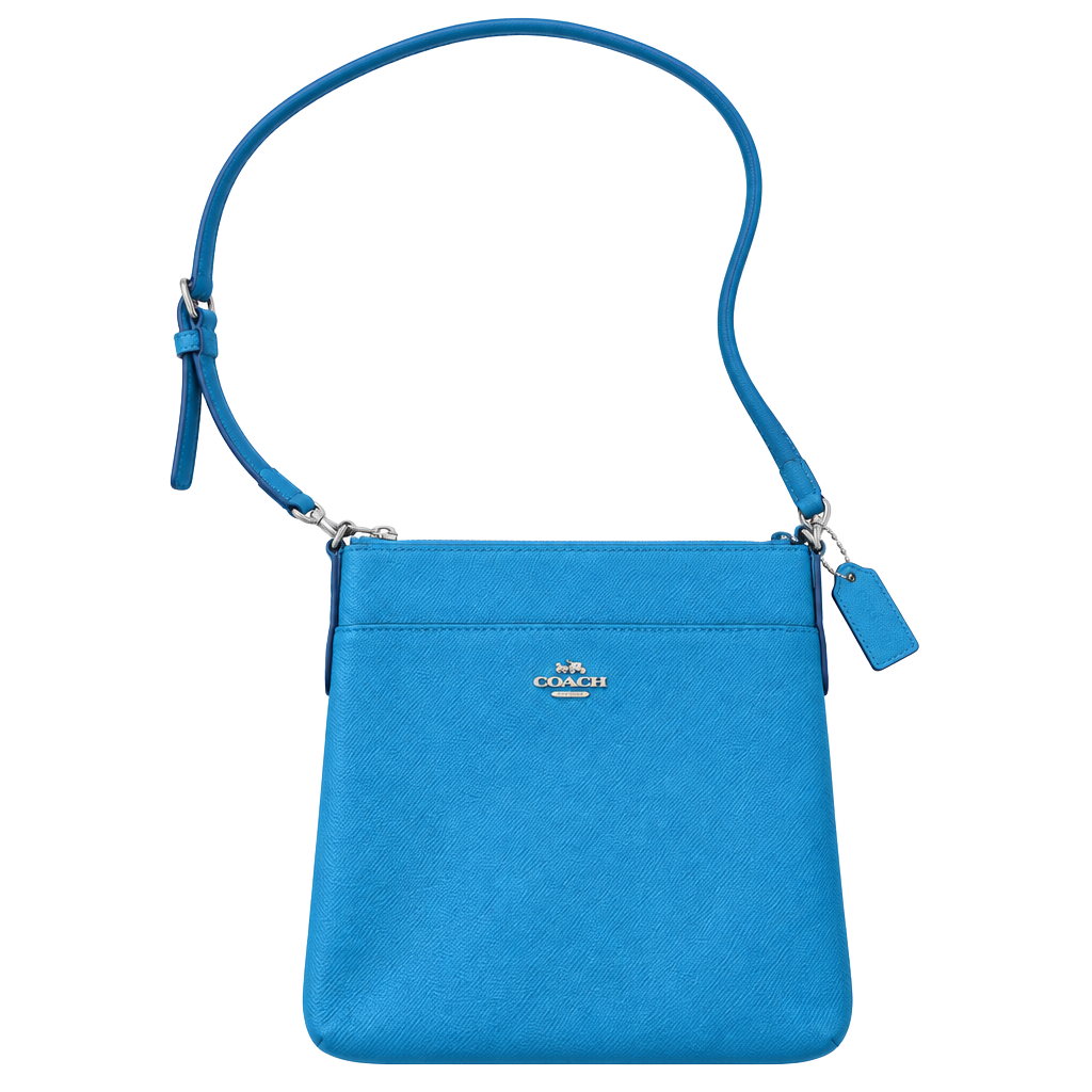 Coach Blue Saffiano Leather Crossbody Bag 1