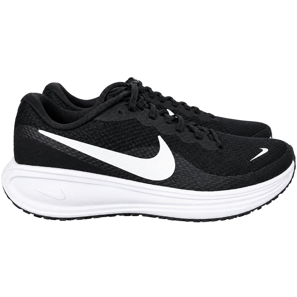 Nike Revolution 8 Size 7 Black White Running Shoes 1