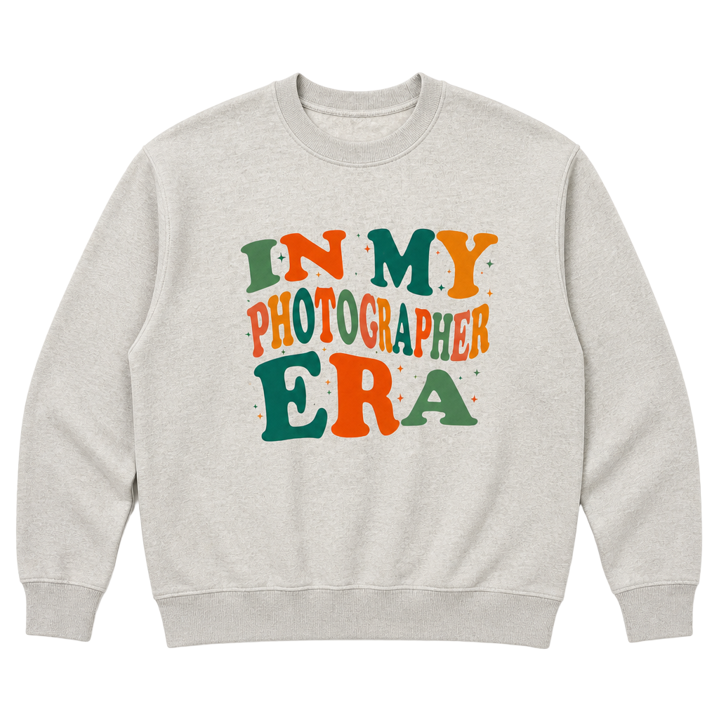 In My Photographer Era Graphic Crewneck Sweatshirt 1