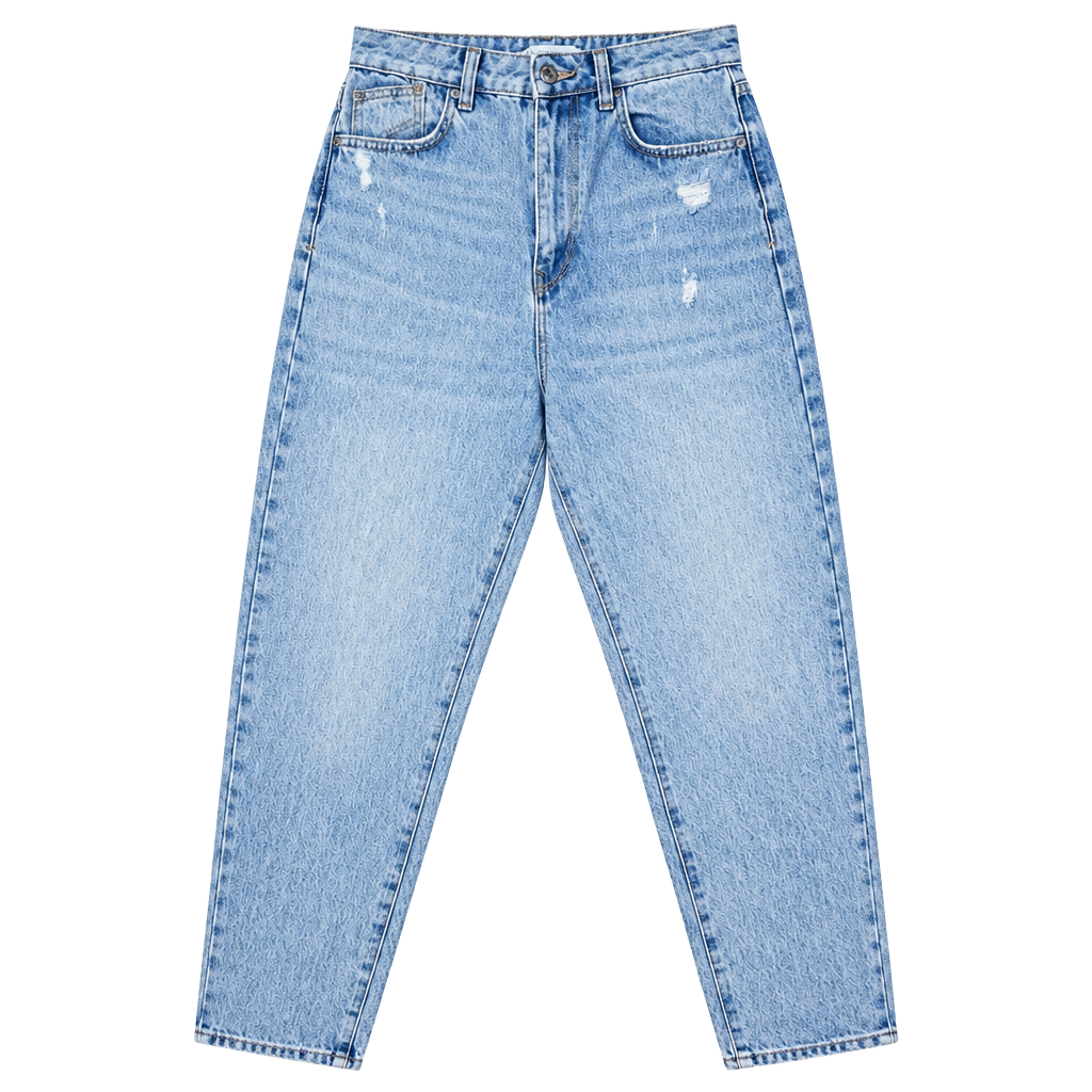 Zara Distressed Mom Jeans Size 4 Light Wash Denim 1