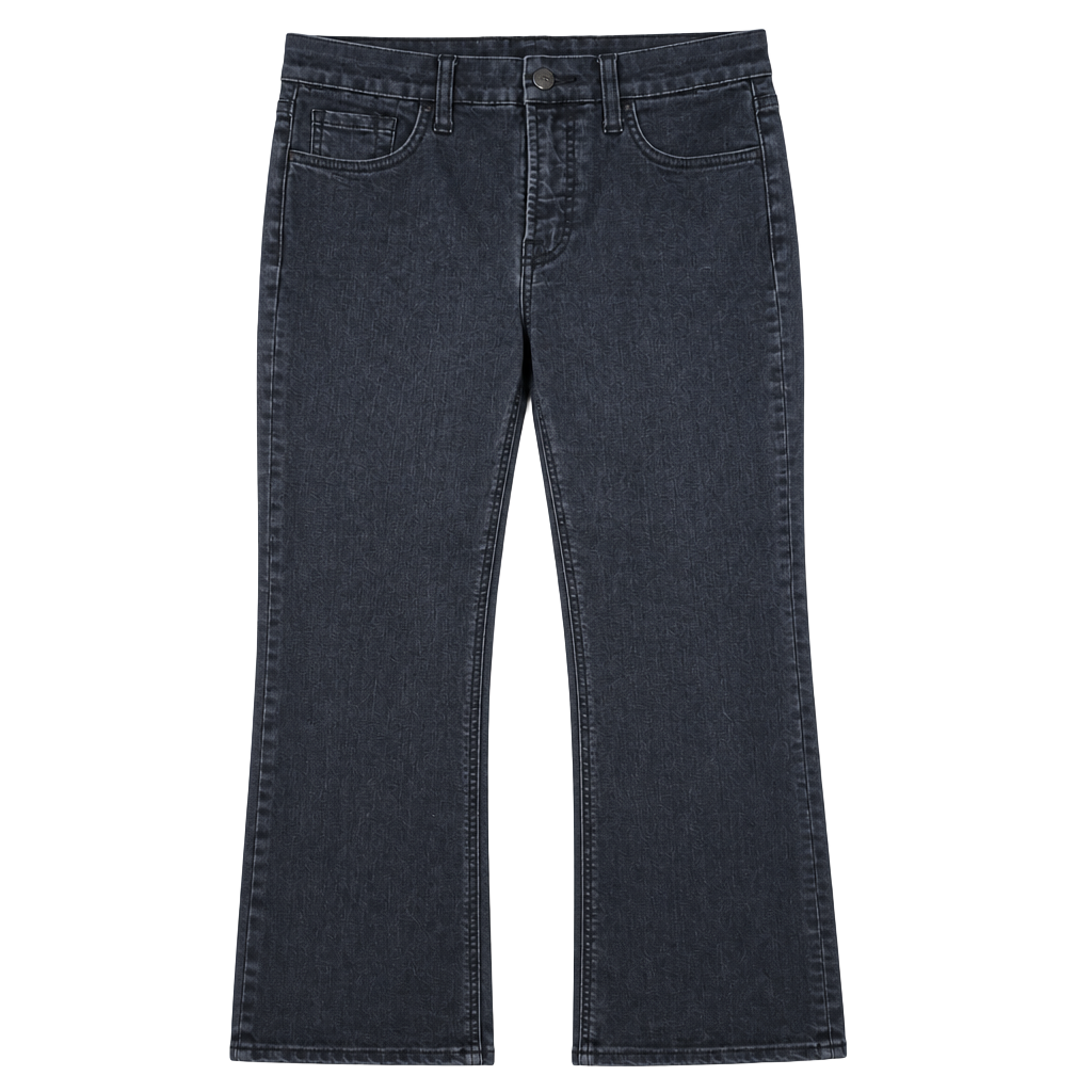 JEN7 Slim Bootcut Jeans Size 6 Black Denim 1