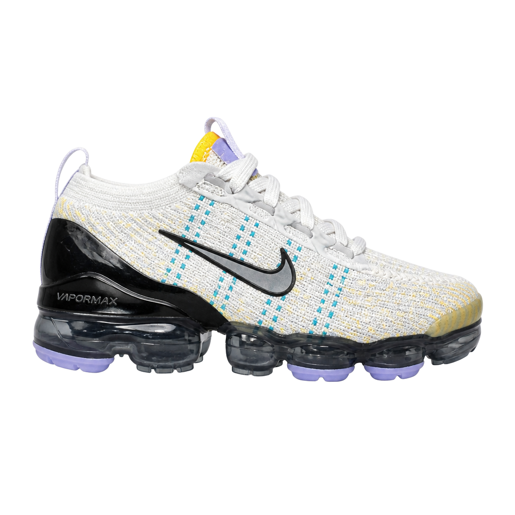 Nike Air VaporMax Flyknit 3 GS 'Grey Fog/Metallic Silver-Light Thistle' BQ5238-007 1