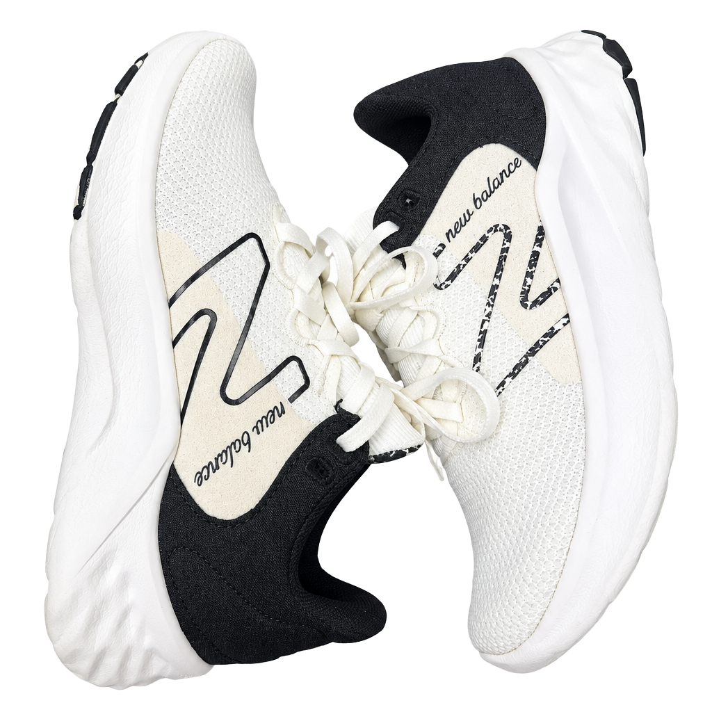 New Balance Fresh Foam Roav Size 6.5 White Black Sneakers 1