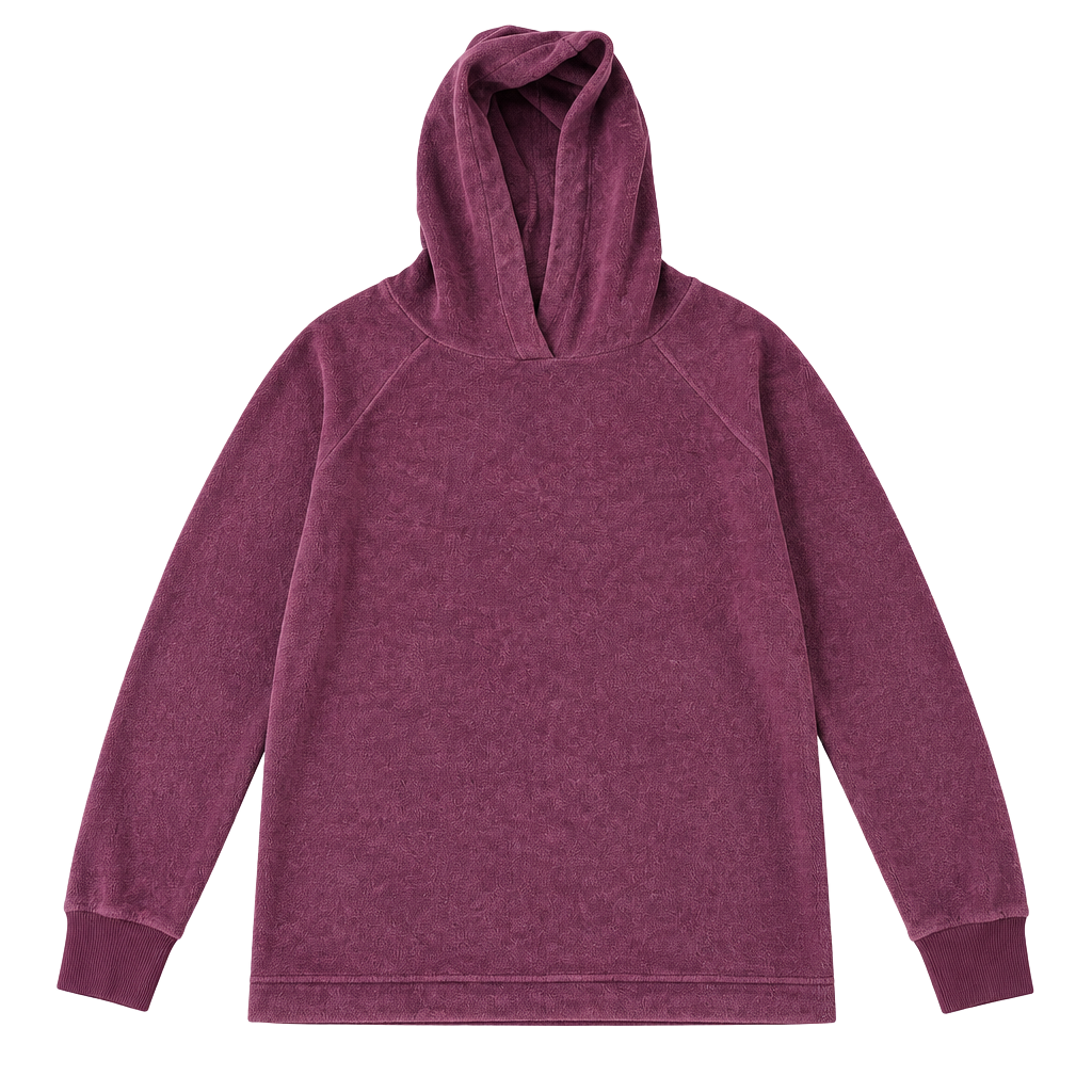 Member's Mark Plush Hoodie Size M Maize Pearl Velour Pullover Sweatshirt 1