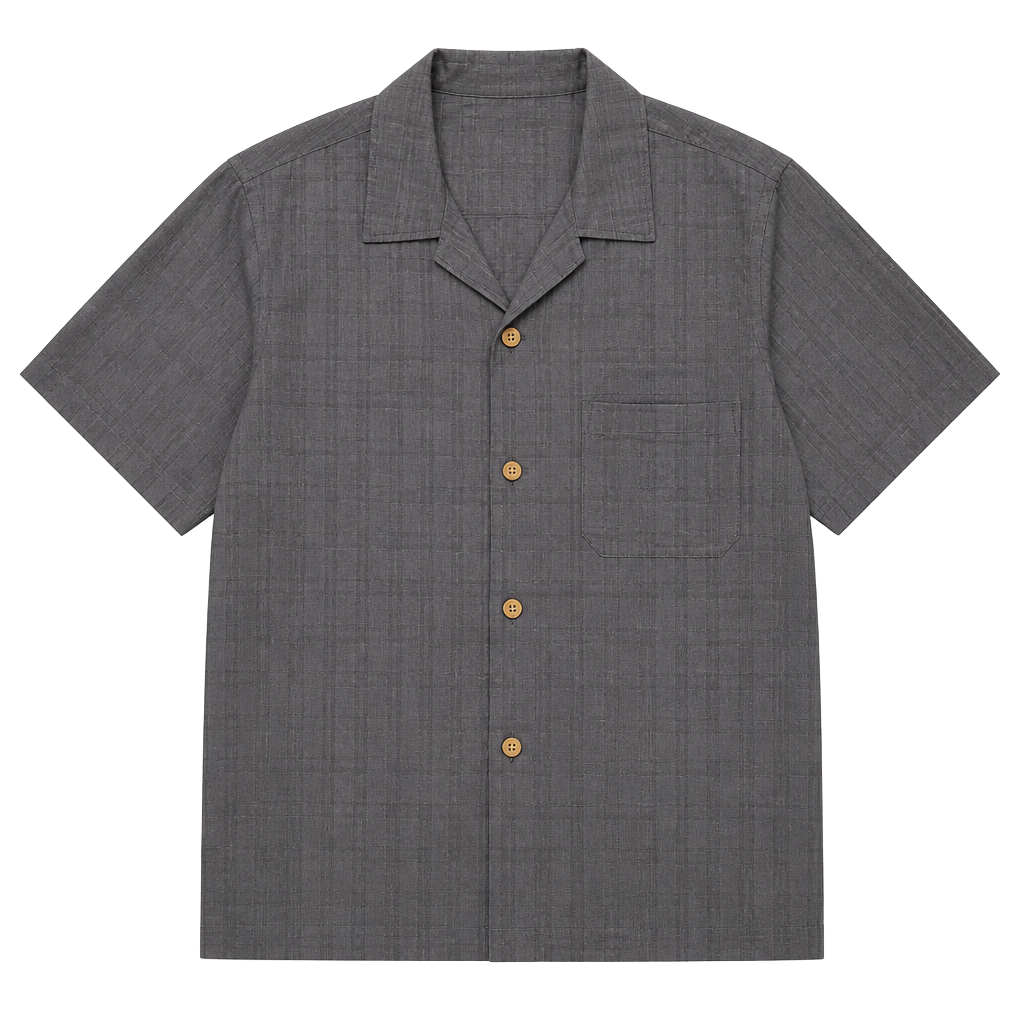 Tommy Bahama Men's XL Black 100% Silk Short Sleeve Button Down Shirt 1