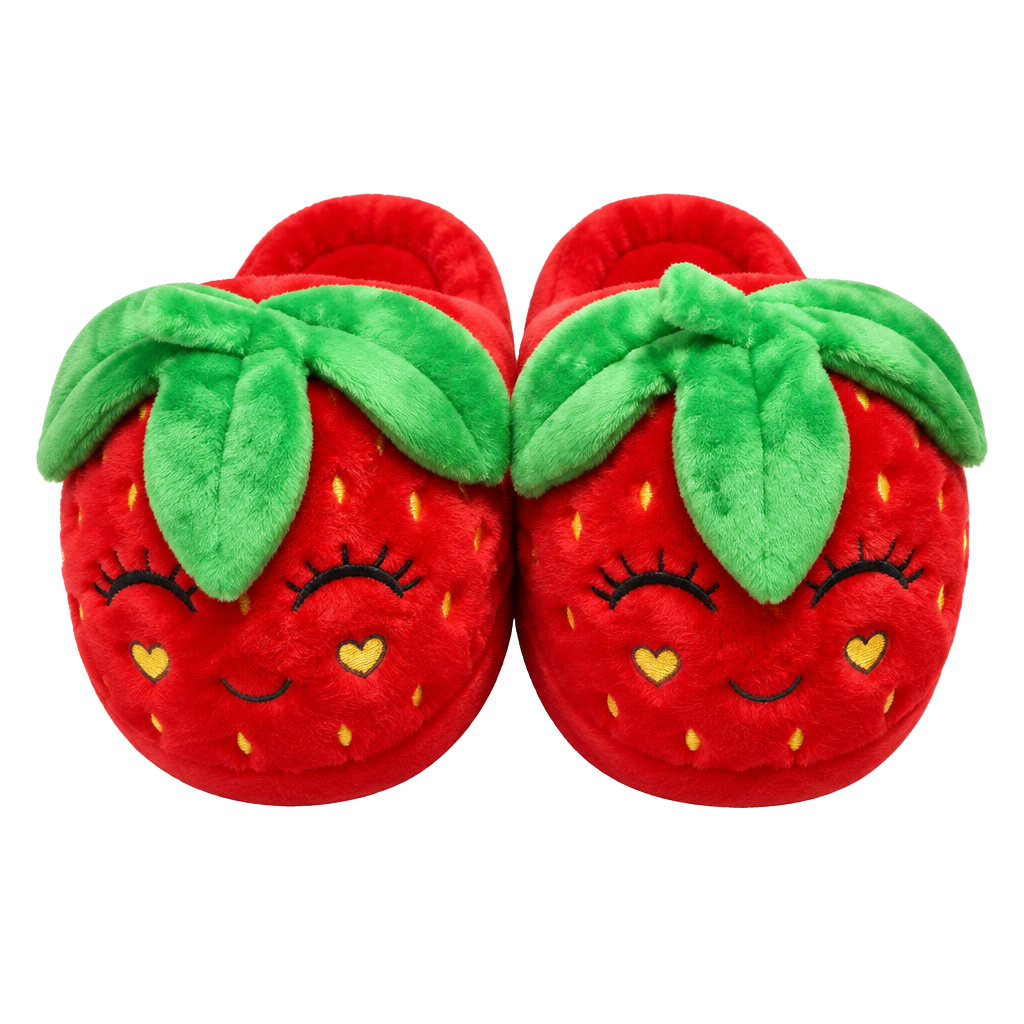 Women’s juniors forever twenty one nwt medium strawberry slippers 1