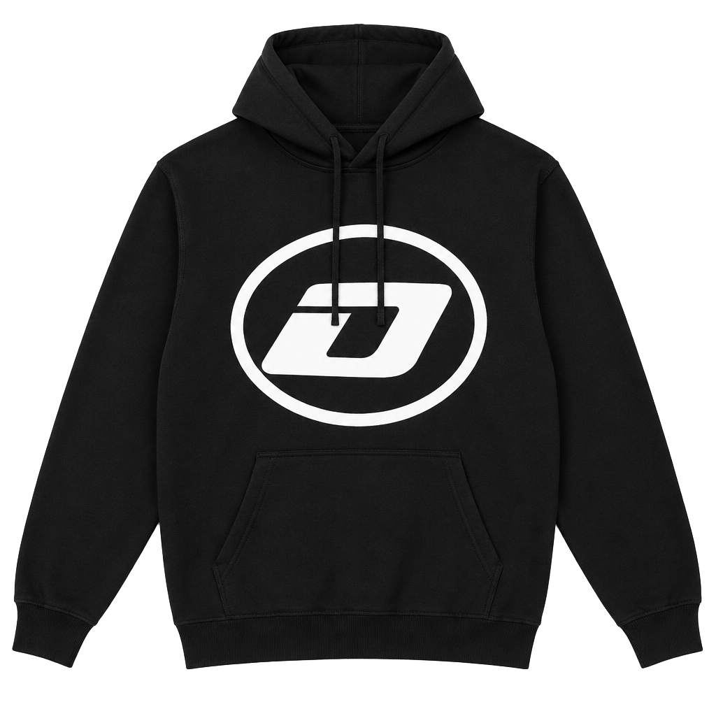 Observance black logo hoodie sweatshirt men’s large new wo tags 1