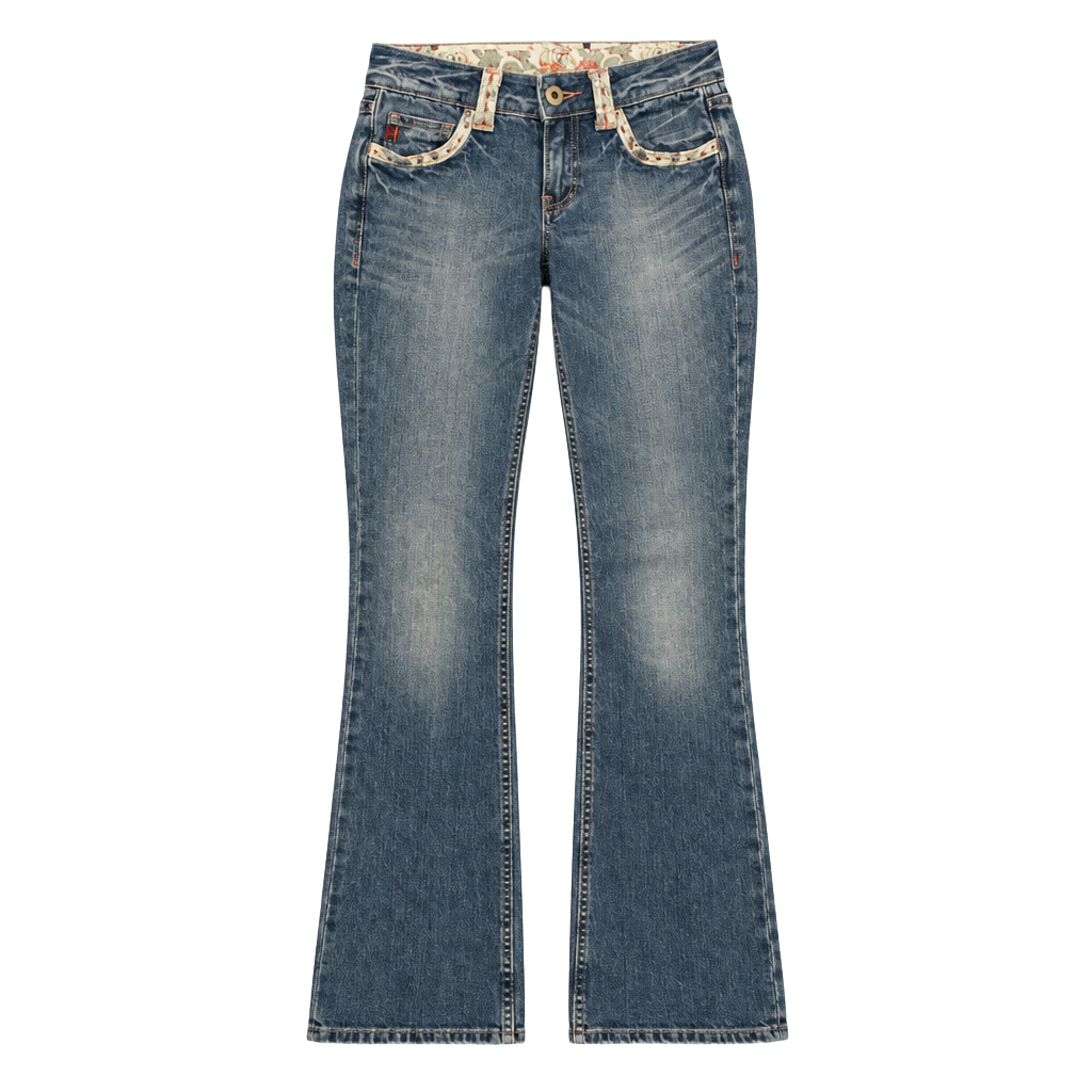 Miss Me Signature Bootcut Jeans Embellished Denim Blue 1