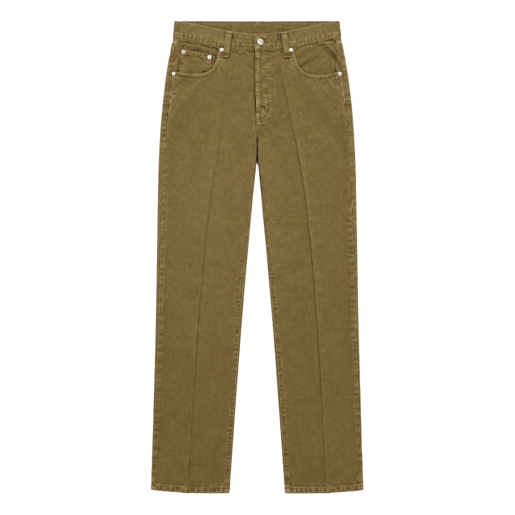 Banana Republic Laredo Pants Size 32L Khaki Brown Cotton Button Fly 1