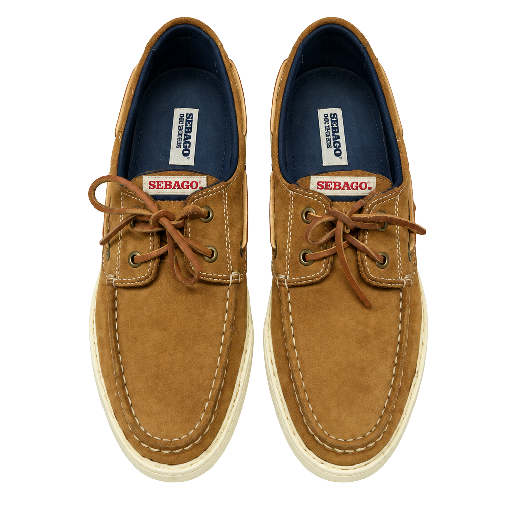 Sebago Docksides Boat Shoes Brown Leather 1