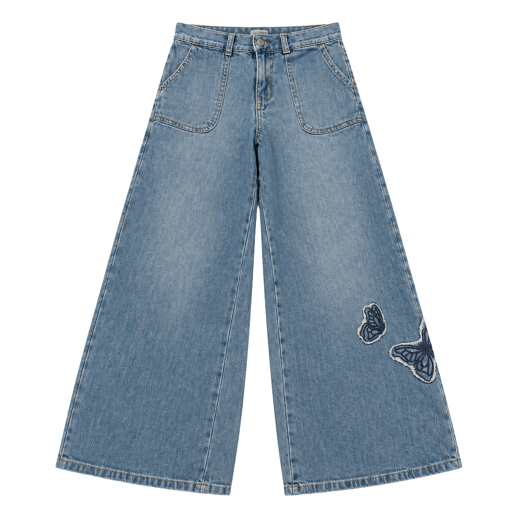 OshKosh B’gosh Girls Butterfly Jeans Size 10 1