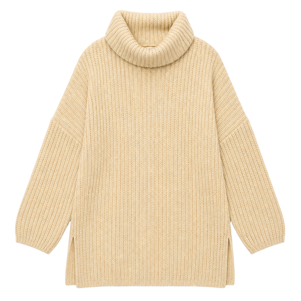 PrettyLittleThing Oversized Sweater Sz XL, Stone, Tan, Boohoo Boyfriend Jumper 1