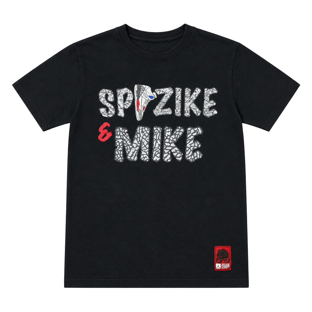 Y2K Spizike & Mike Air Jordan T-Shirt Size M Spike Lee Collab 2006 1