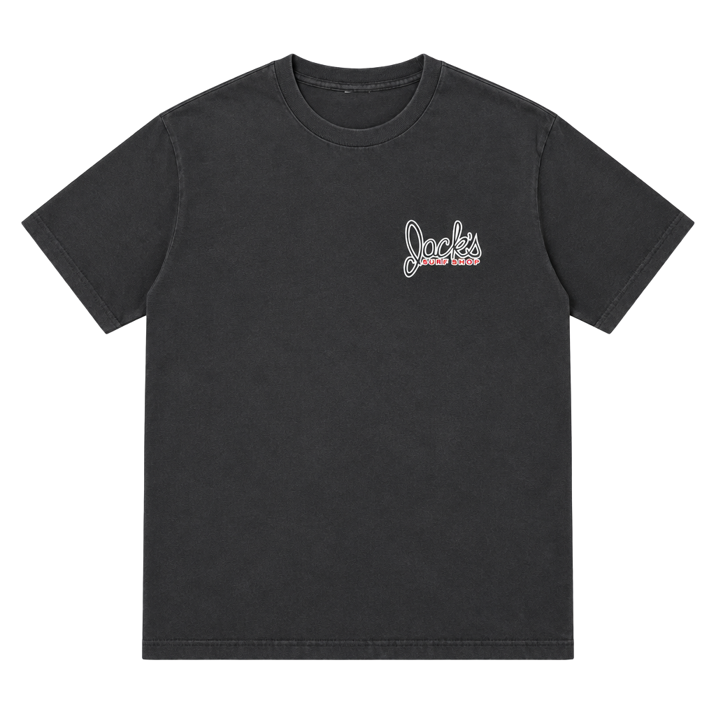 Vintage Jacks Surf Shop Y2K Skateboard Surf apparel T-Shirt Black Graphic Surf 1