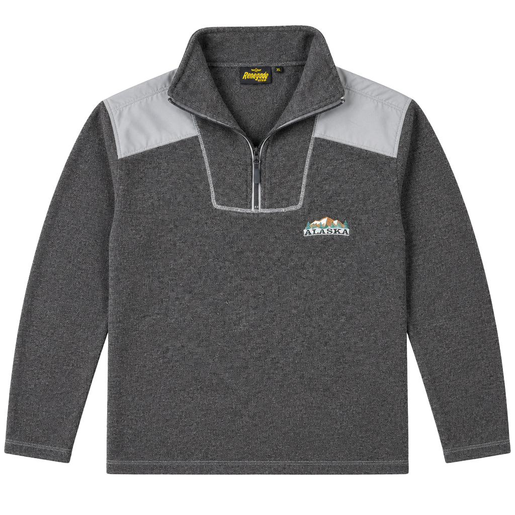 Renegade Club Alaska 1/4 Zip Sweater Size XL Charcoal Gray 1