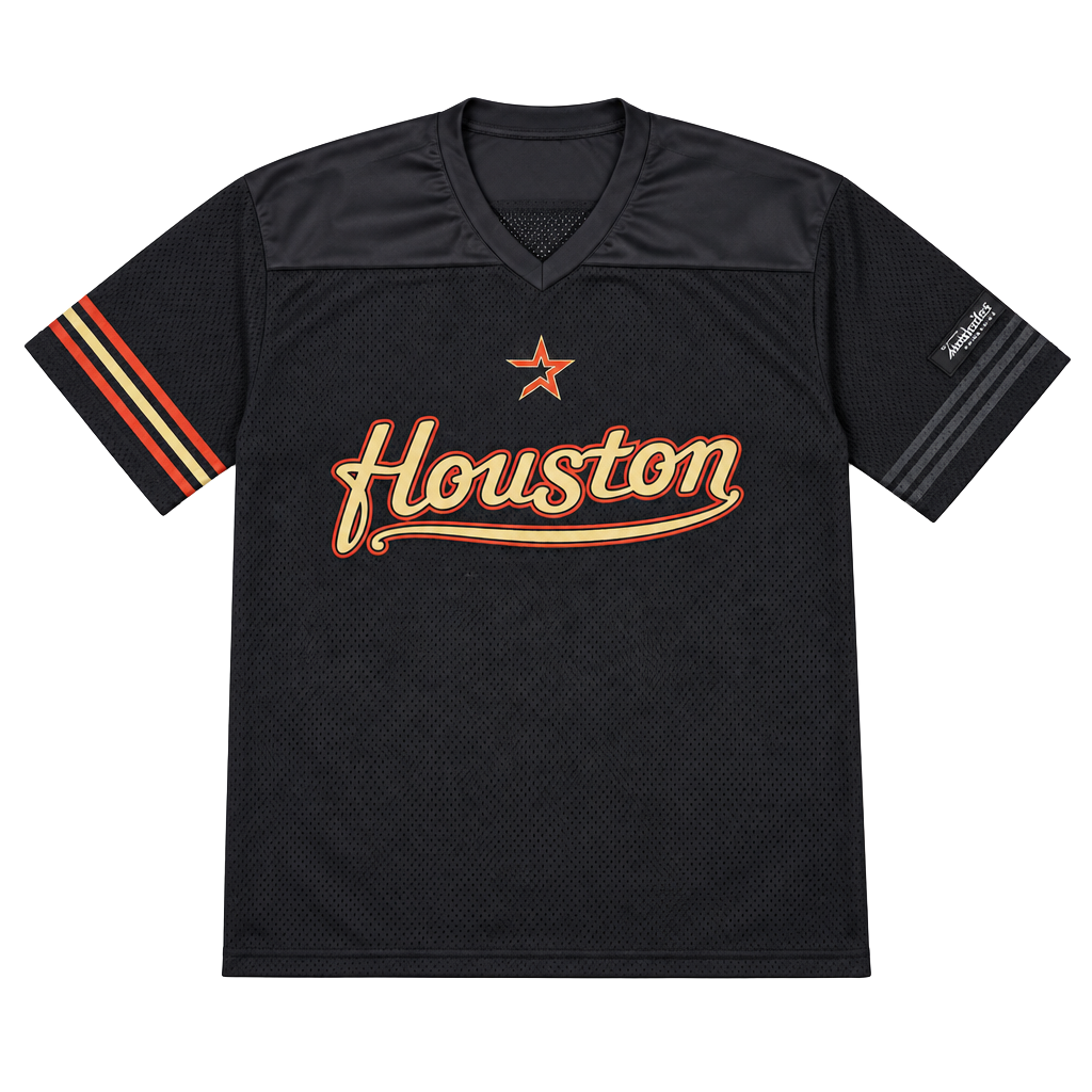 Houston Astros Yordan Alvarez Retro Football Jersey Size XL Black 1