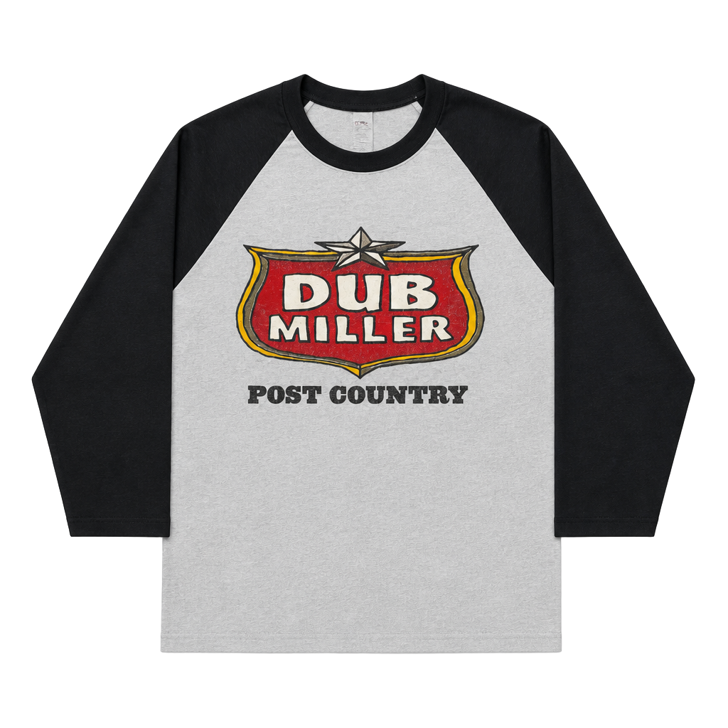 2002 Dub Miller Post Country Music Band Graphic 3/4 Sleeve Baseball T-Shirt 1