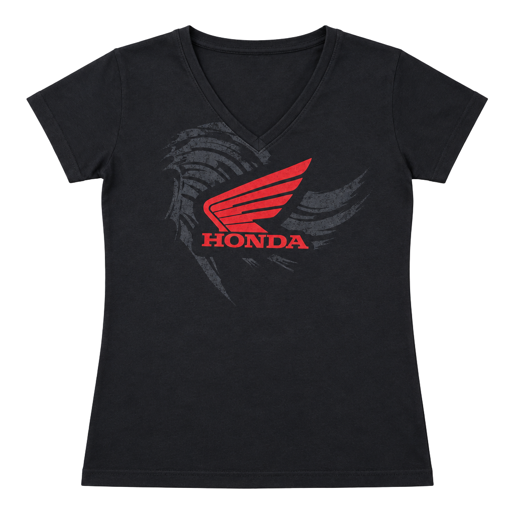 Y2K Honda Motorcycle T-Shirt Black Graphic RPM Cycle Racing 1