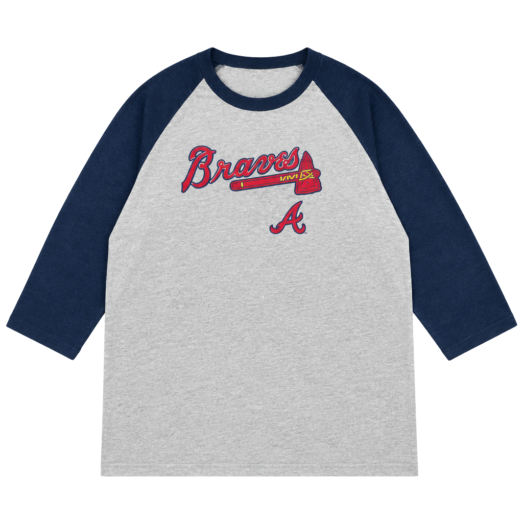 Vintage Atlanta Braves 3/4 sleeve T-Shirt 2006 Size 2XL 1