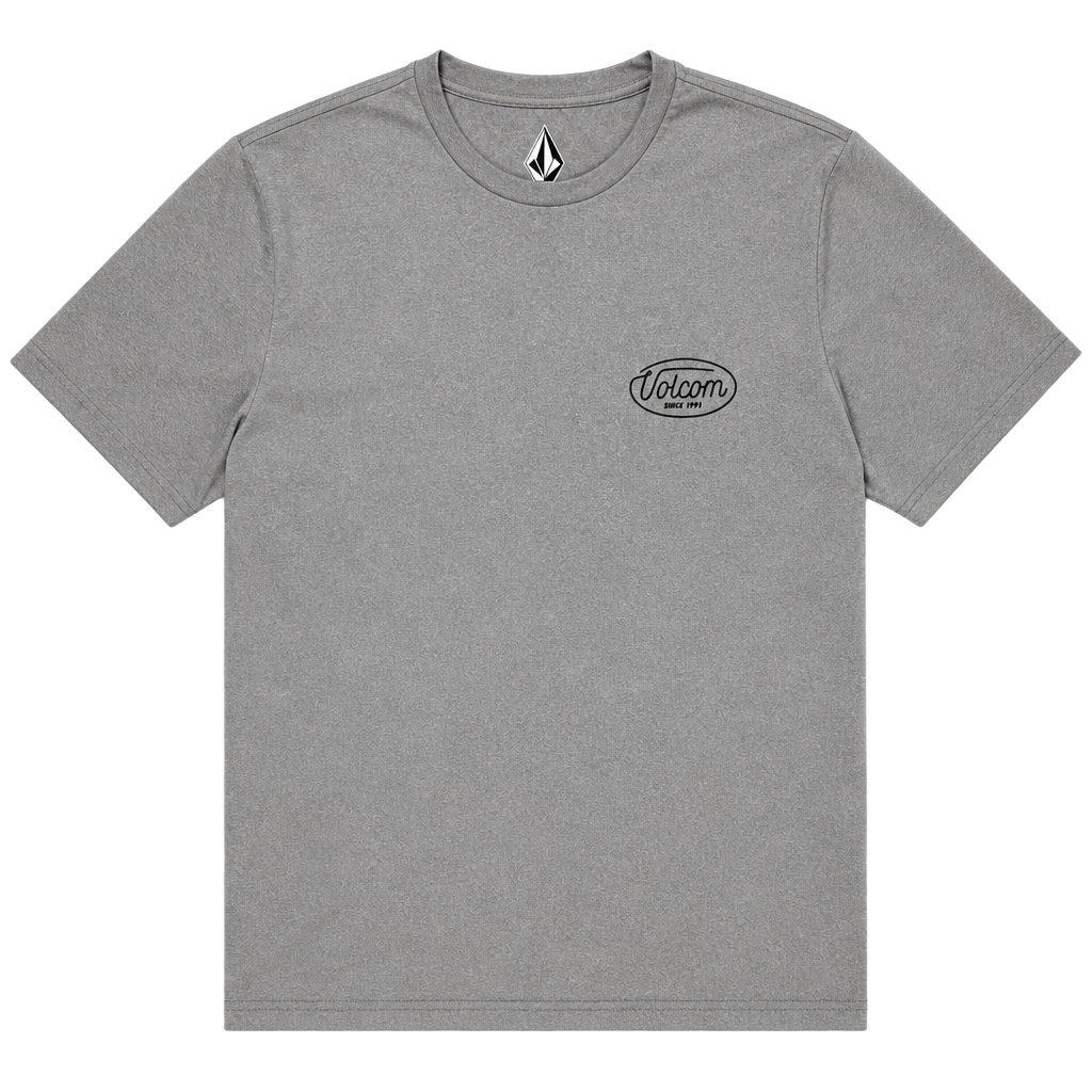 Volcom Men's Long Sleeve Performance Tech Tee Shirt Grey UPF 50+ UV Protection 1