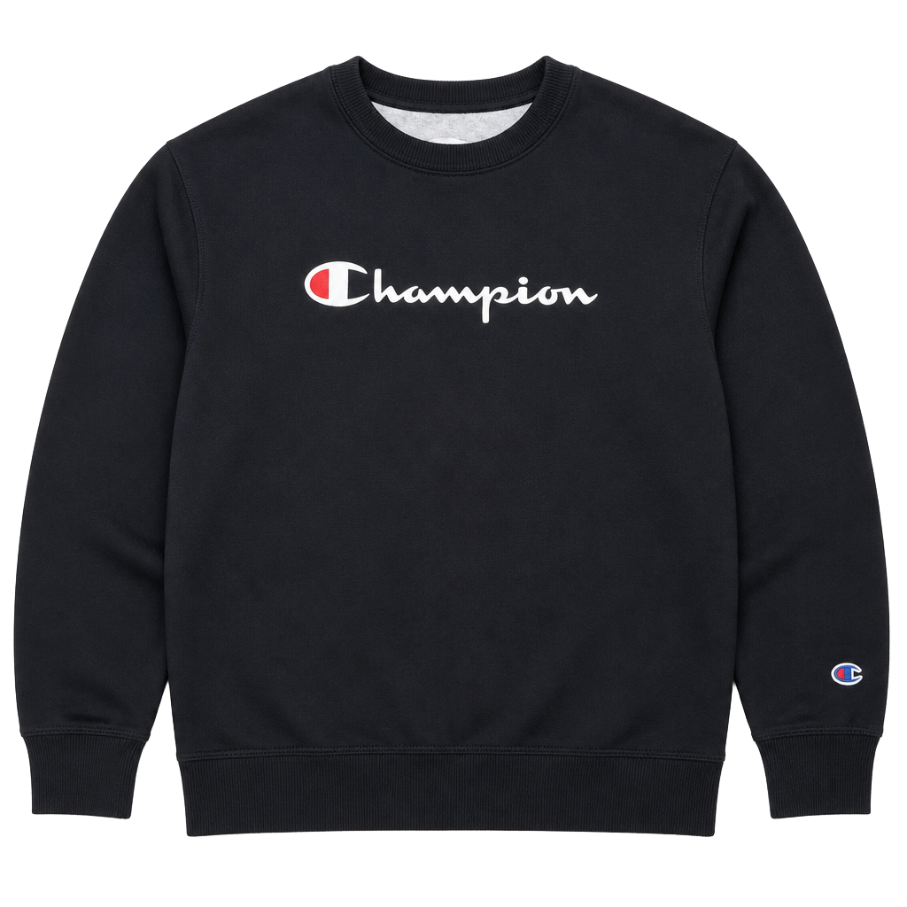 Champion Authentic Athleticwear Black Crewneck Sweatshirt 1