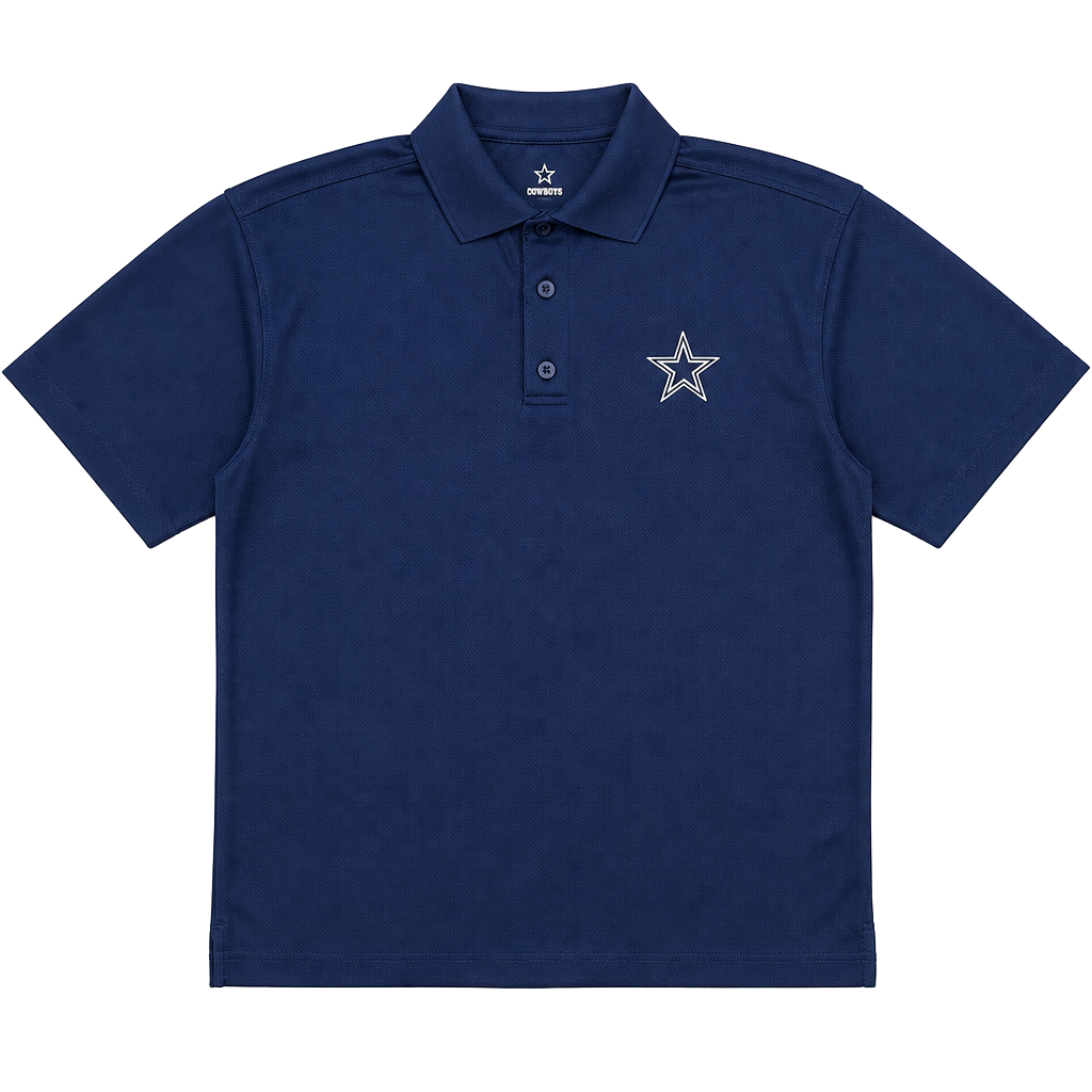 Dallas Cowboys Authentic Apparel Performance Polo Shirt Navy Blue 1