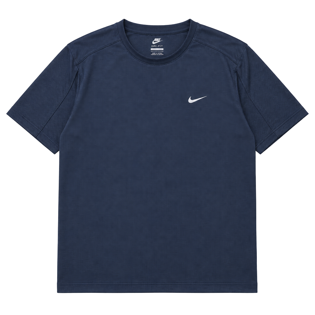 Y2K Nike Fit Dri Athletic T-Shirt Size Large Black Short Sleeve Workout Adult L 1