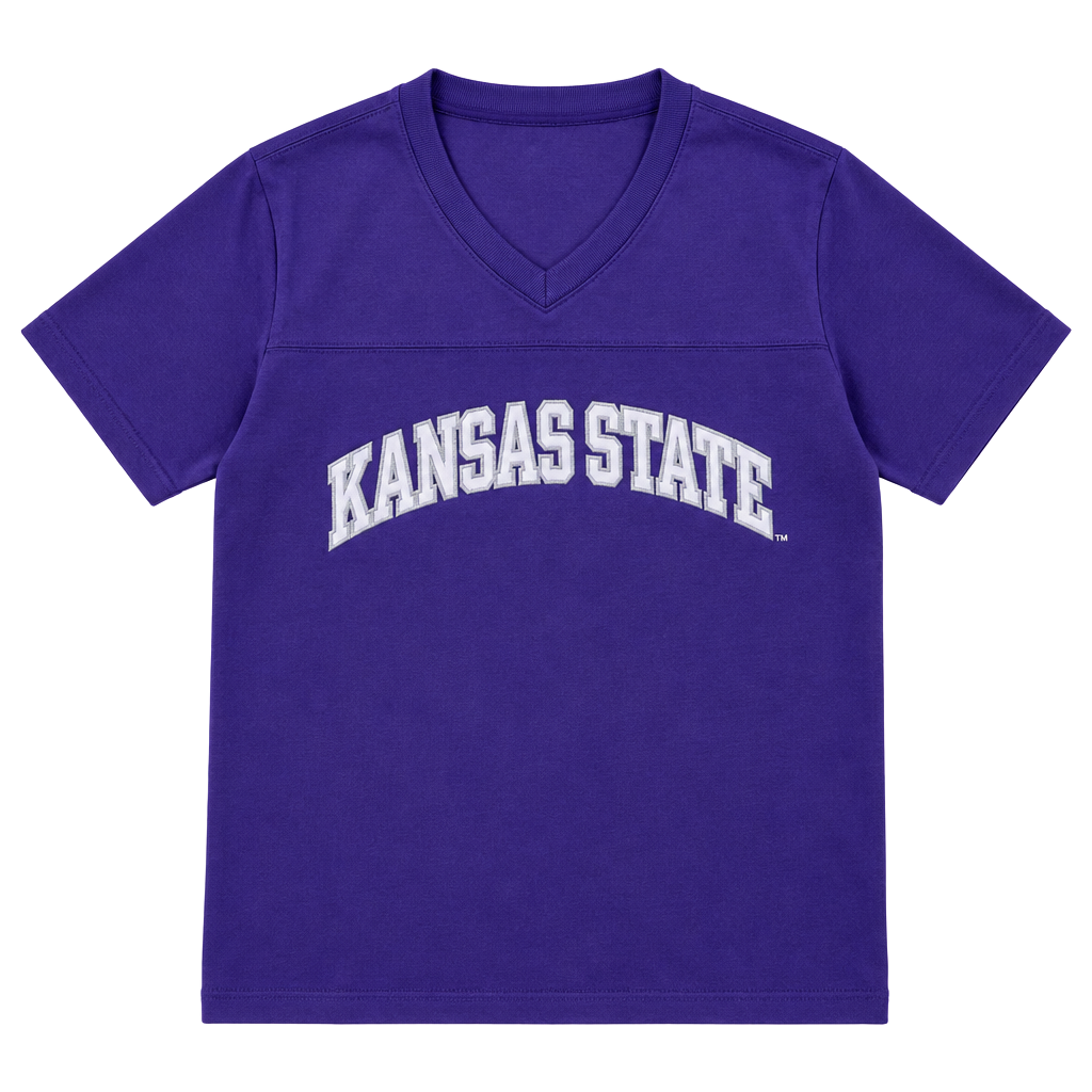 Vintage Kansas State Wildcats Jersey Size Extra Large Purple Long Sleeve 1