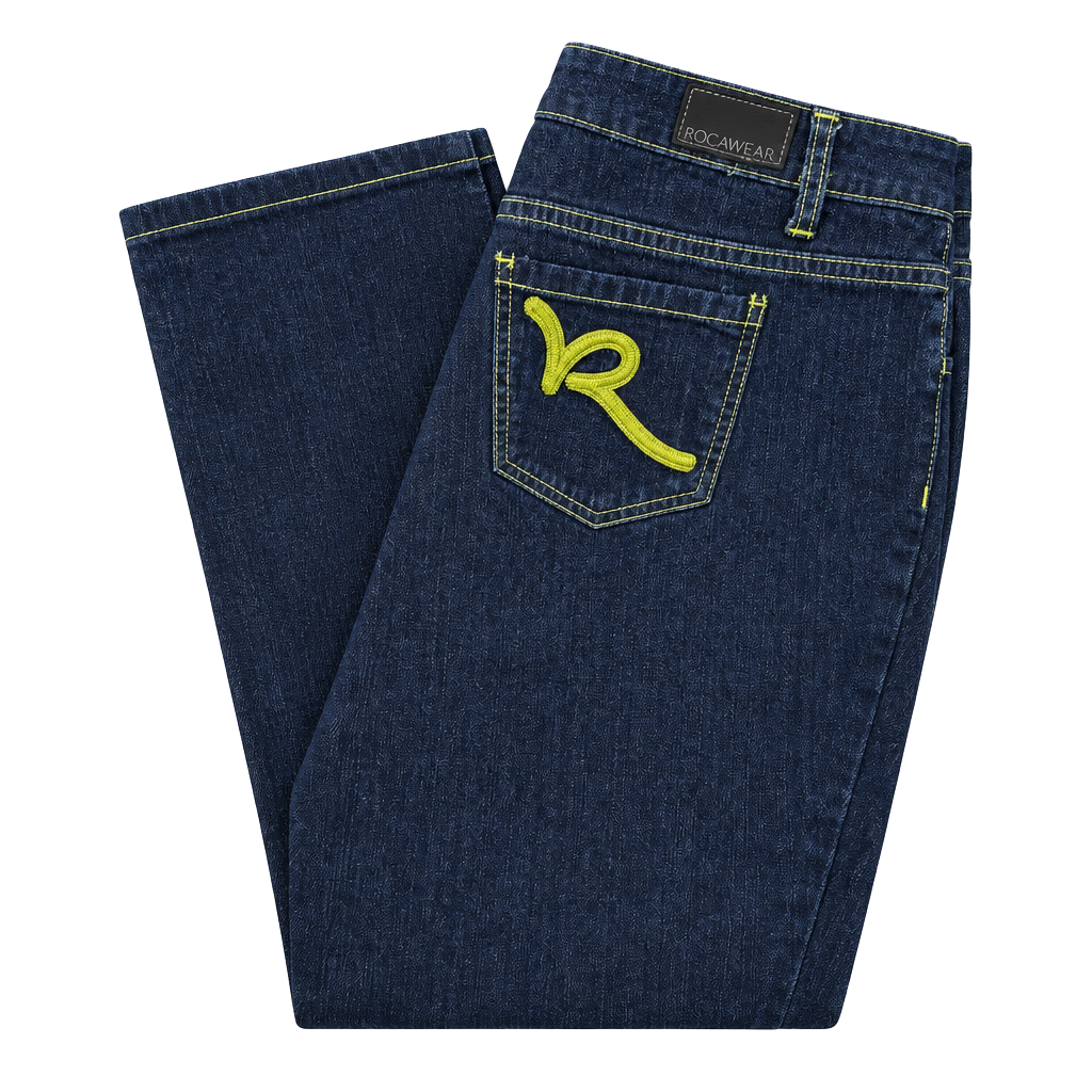 Rocawear Simone Straight Leg Jeans Size 18 Dark Wash Denim 1