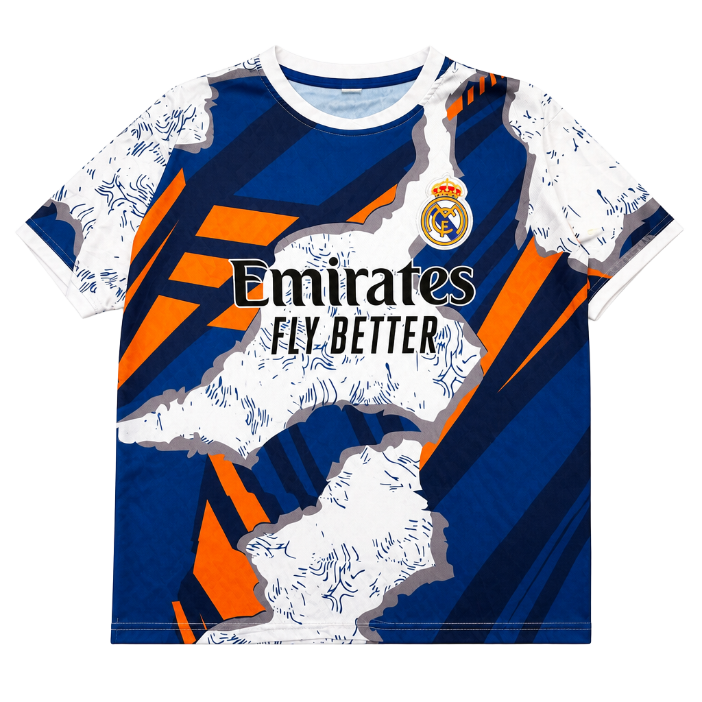 Real Madrid 2025/26 Pre-Match Football Jersey Number 9 1
