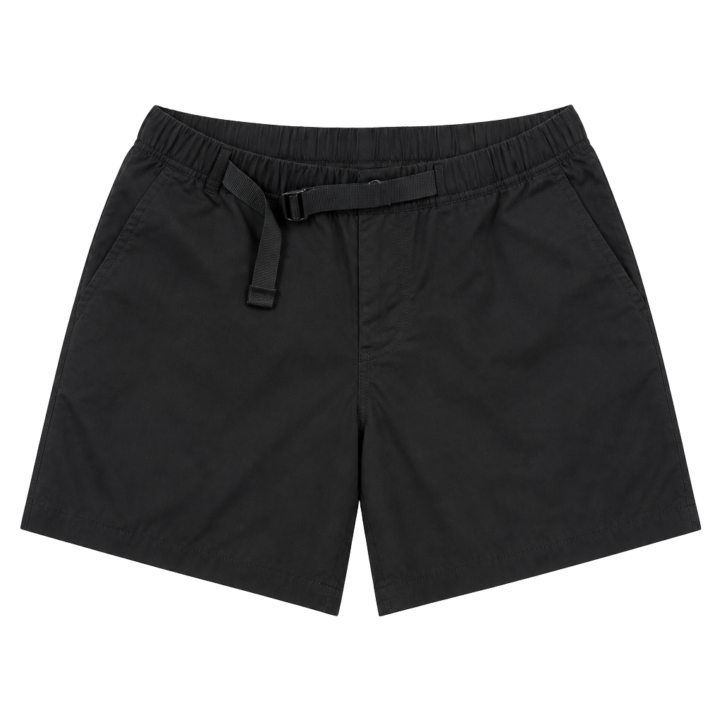 Only NY Black Belted Nylon Outdoor Shorts Size M 1