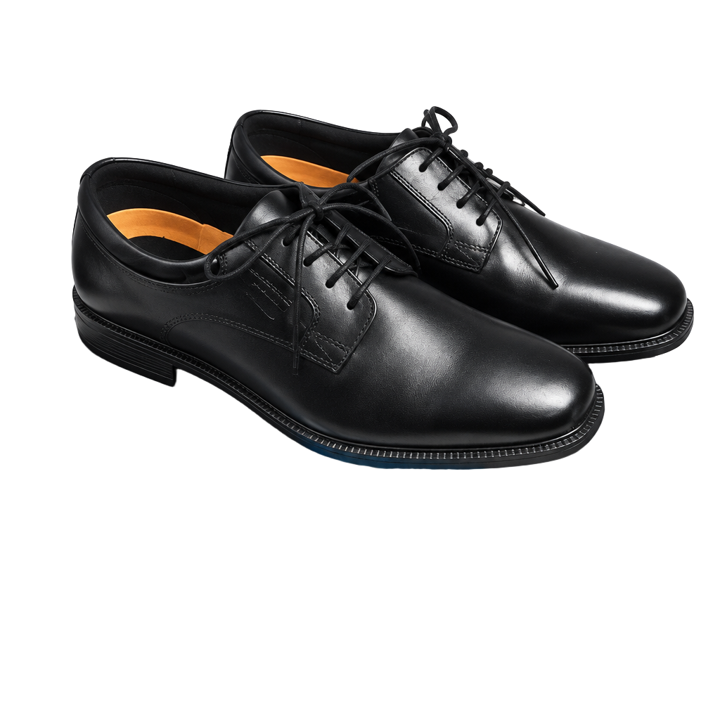 Rockport Hydro-Shield Waterproof Plain Toe Oxford Black Leather 1
