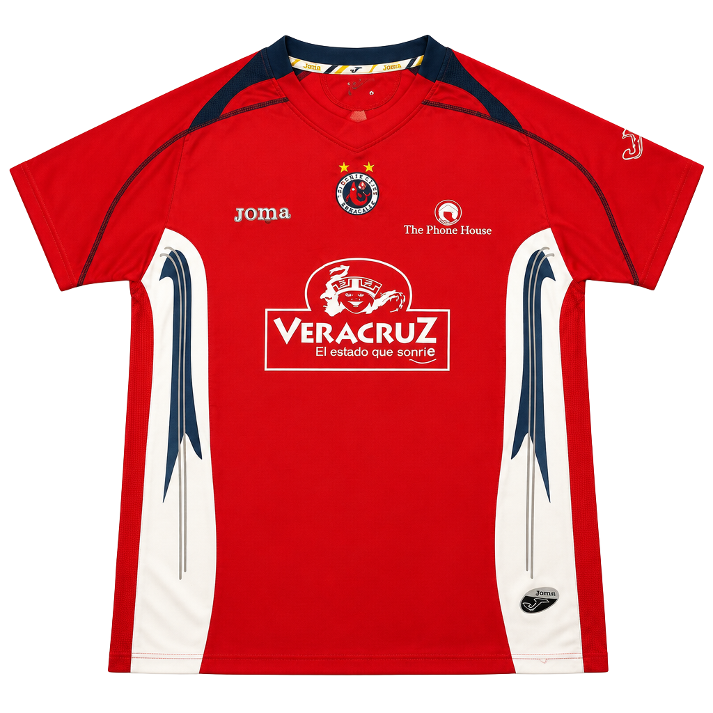 Joma Tiburones Rojos Veracruz Soccer Jersey Size L Red White 1