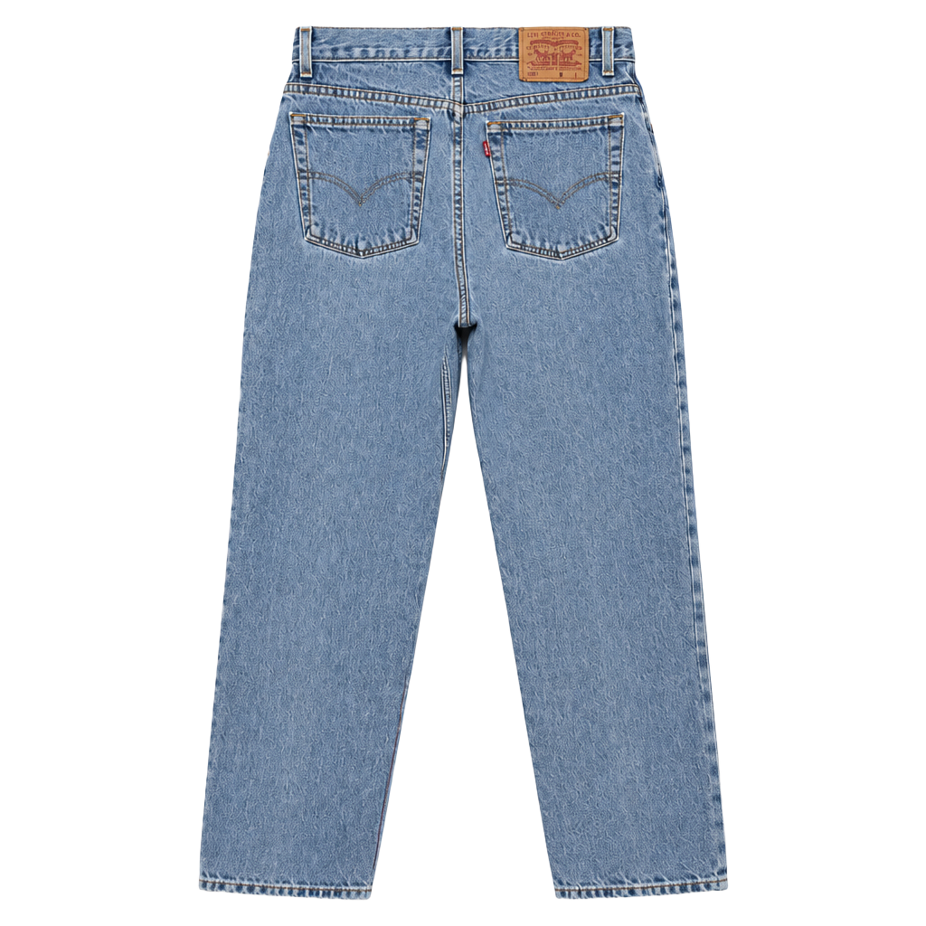 Vintage 2002 Levi's 550 Relaxed Fit Size 12 MIS L Light Wash length is 31 1