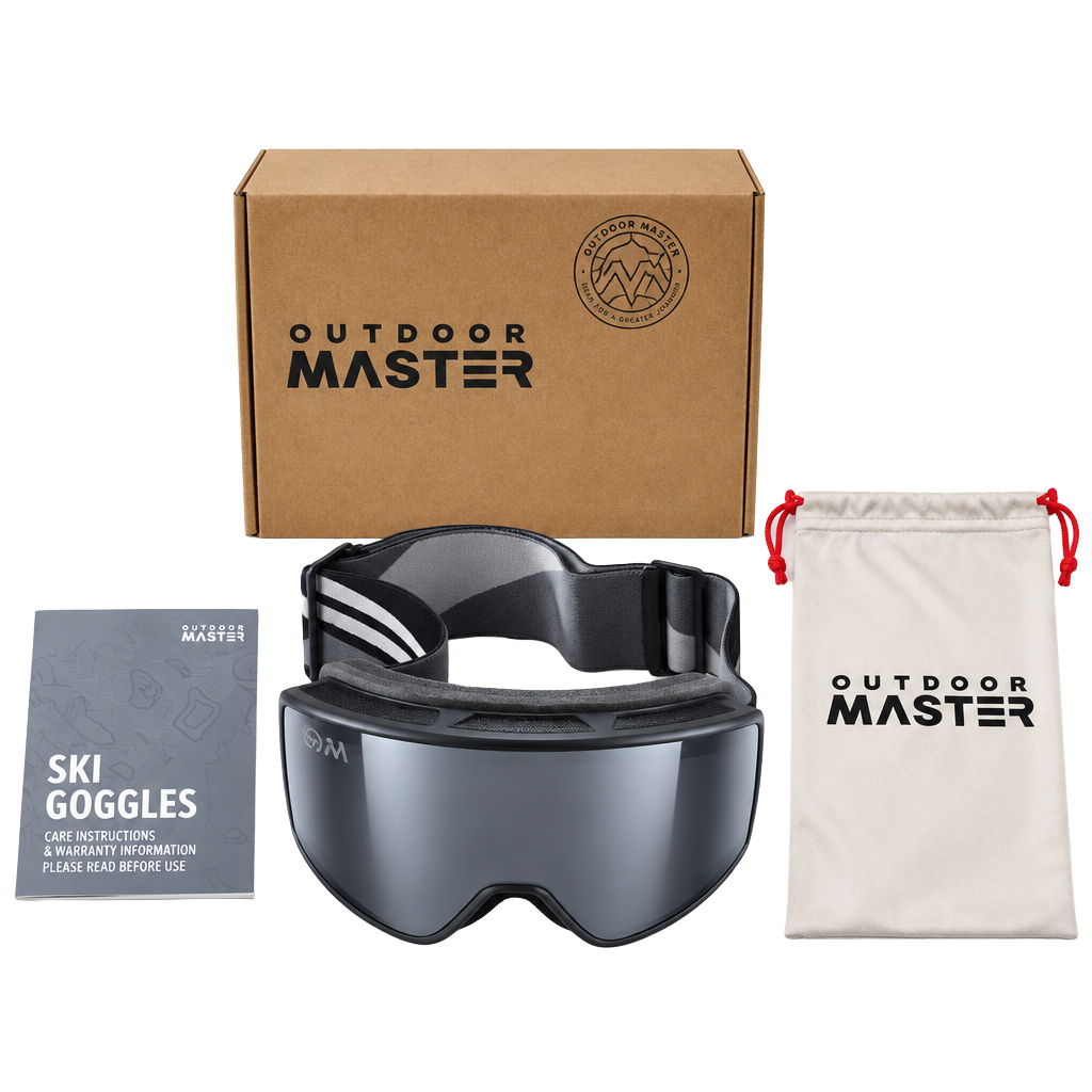 OutdoorMaster Pulse Frameless OTG Ski Goggles Silver VLT 15% 1