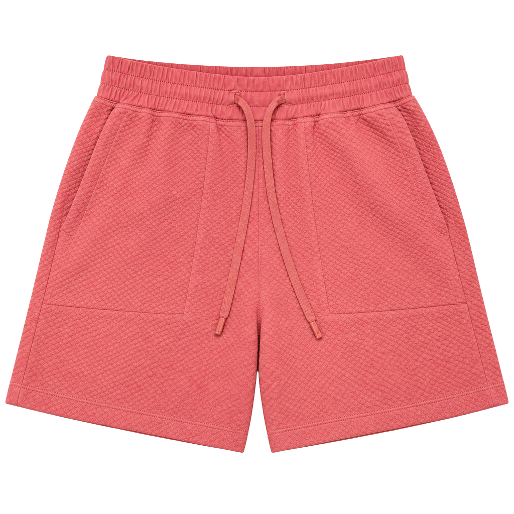 Lululemon Shorts Size M Pink Textured Athletic Drawstring 1