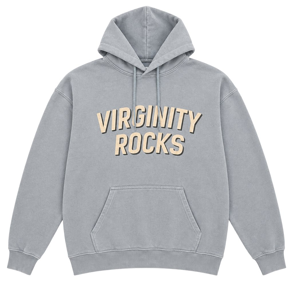 Danny Duncan Virginity Rocks Hoodie Size M Light Blue 1