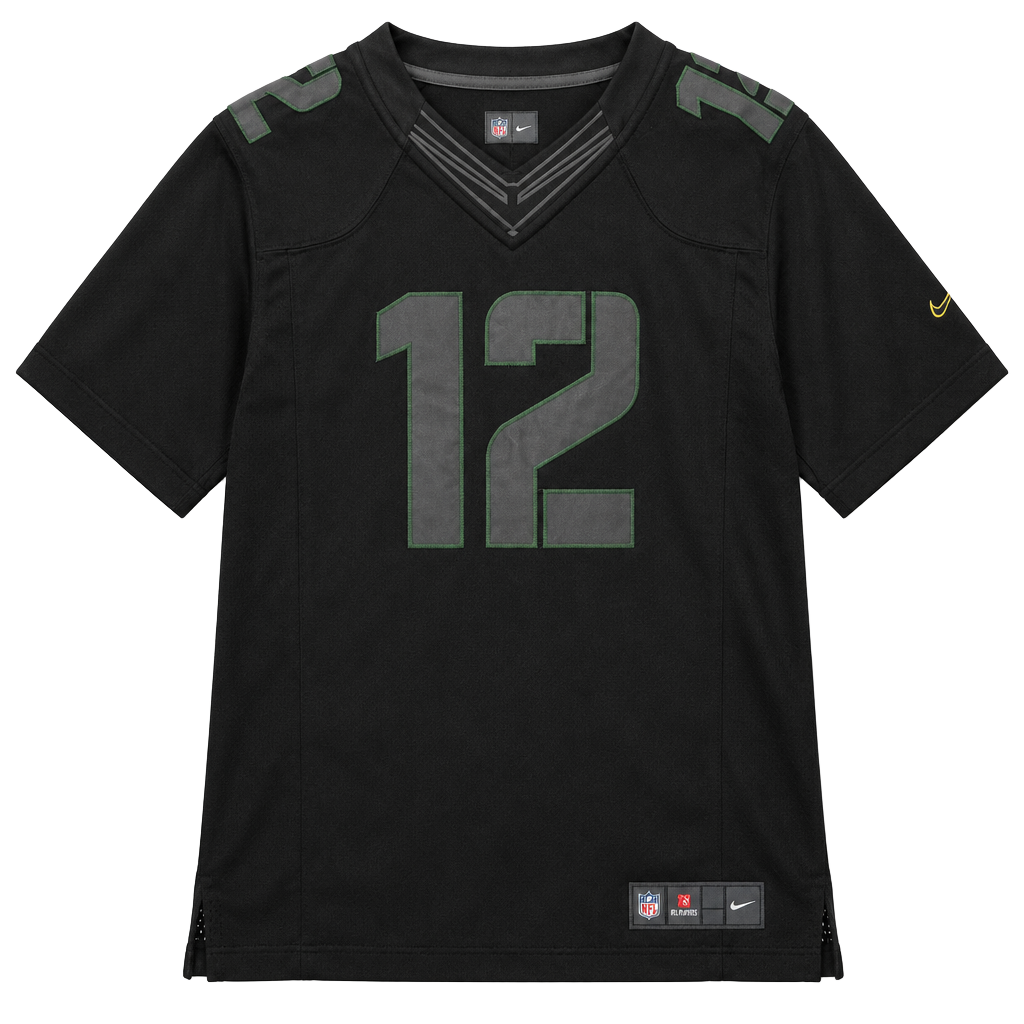 Nike Aaron Rodgers Green Bay Packers Jersey Size L Black Salute to Service 1