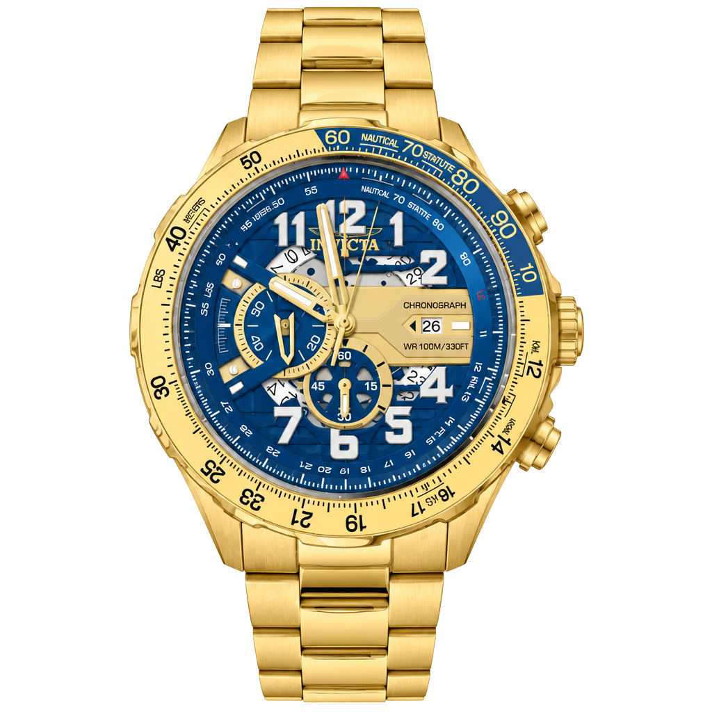 Invicta Chronograph Gold Tone Watch 1