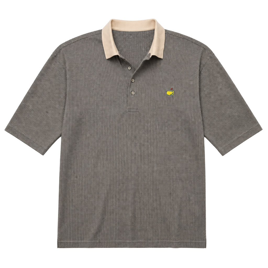 Vintage Slazenger Augusta National Golf Shop Masters Polo Shirt XXL Houndstooth 1
