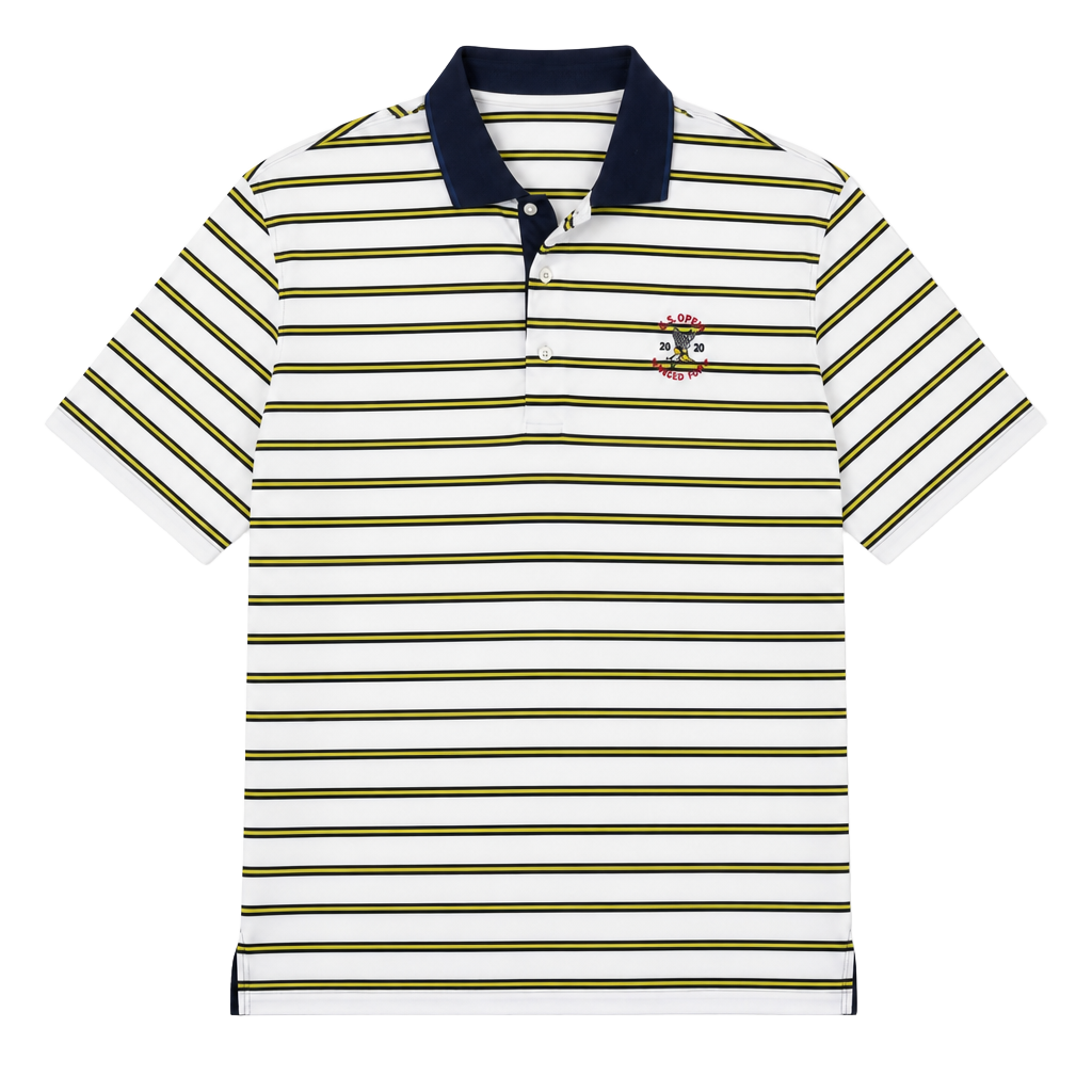 Polo Ralph Lauren 2020 U.S. Open Winged Foot Striped Performance Golf Polo Shirt XL 1