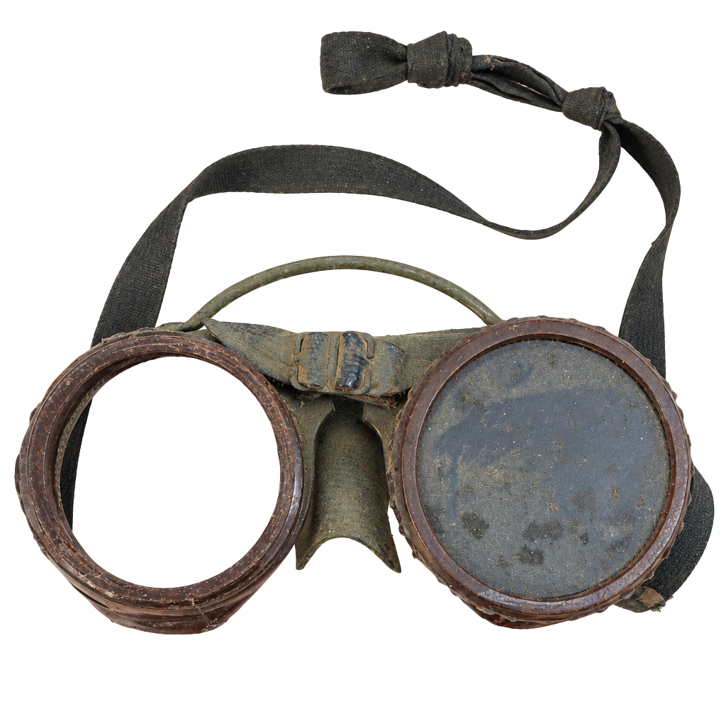 Vintage Industrial Safety Welding Goggles Brown Bakelite Steampunk 1