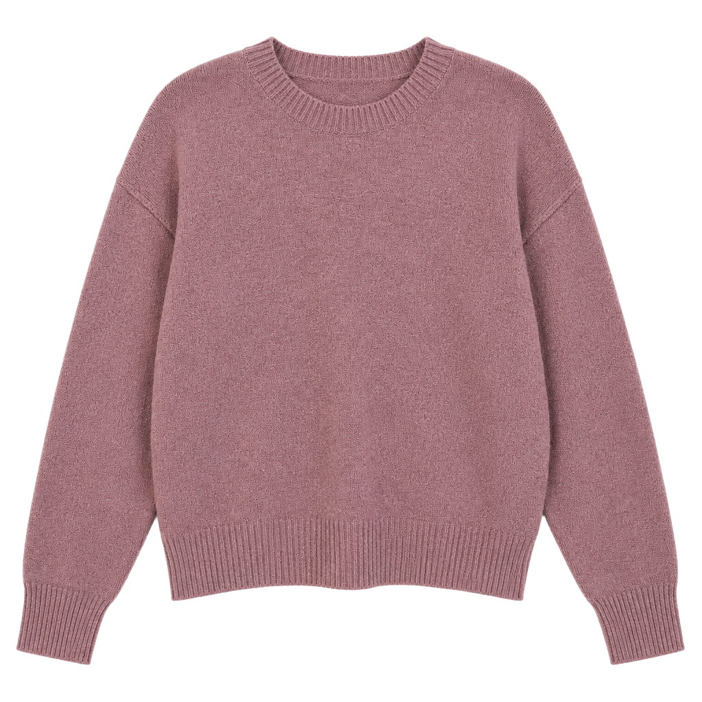 ana a new approach Sweater Size L Pink Crewneck Knit Long Sleeve Pullover 1