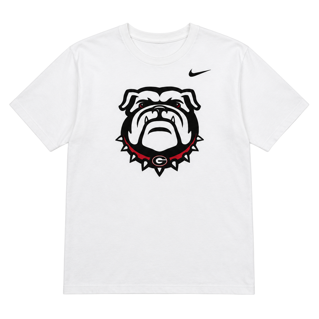 Nike Georgia Bulldogs The Nike Tee Size 3XL White T-Shirt 1