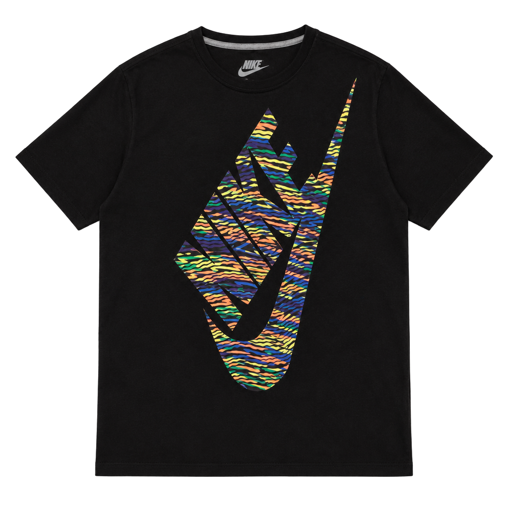Nike Graphic T-Shirt XXL Black Rainbow Tiger Swoosh 1