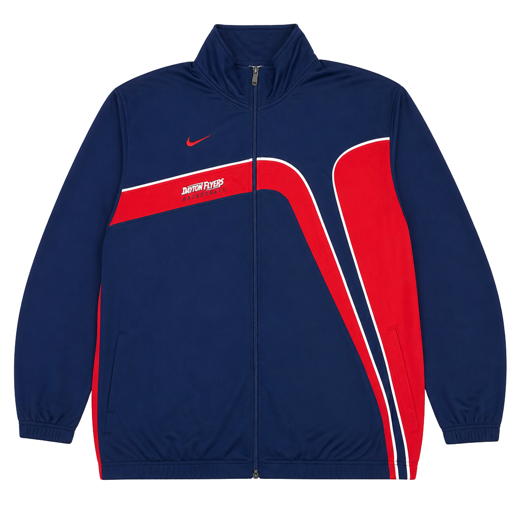 Vintage Nike Team Dayton Flyers Basketball Warm up Jacket Size XXL 1