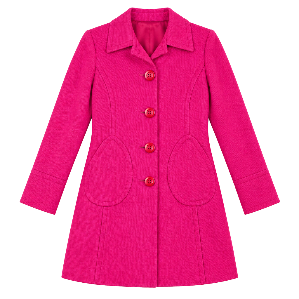 INC International Concepts Wool Coat Size S Petite Pink Pea Coat 1