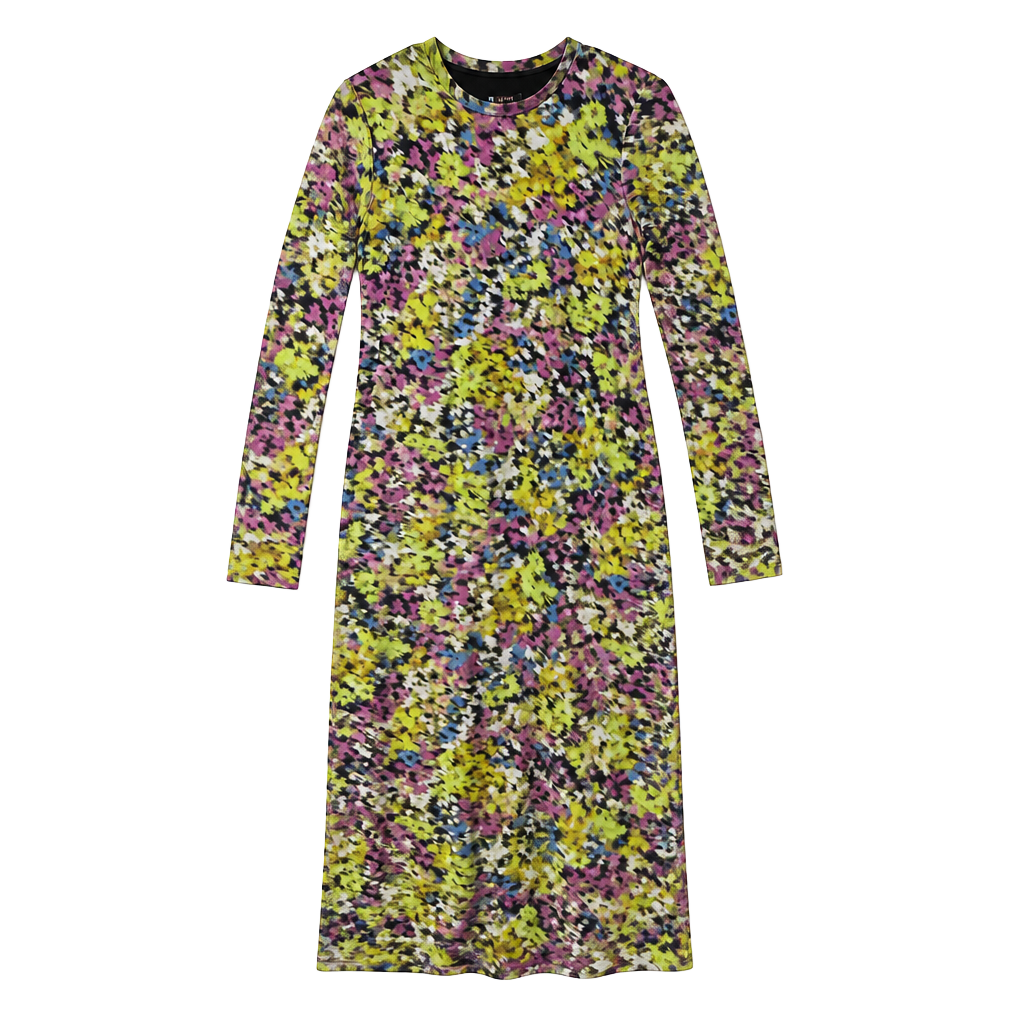 AFRM Long Sleeve Maxi Dress Floral Multi 1