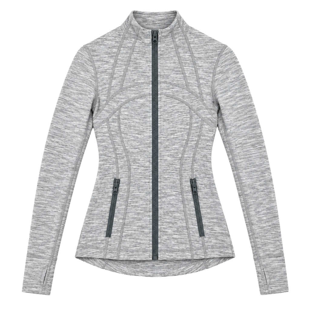 Lululemon Define Jacket Size 4 Grey Space Dye Full Zip Athletic 1